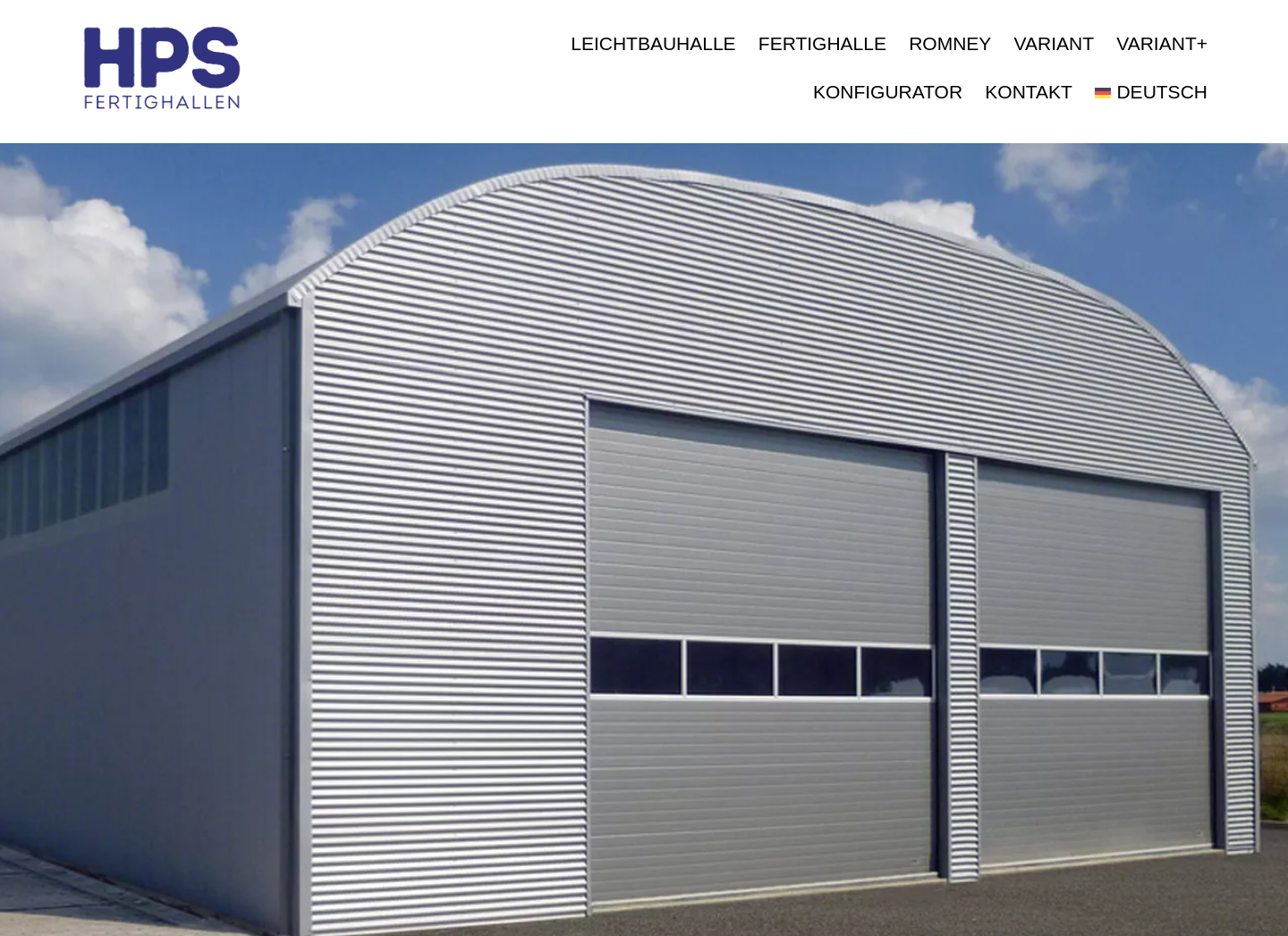 Aktuelle Website-Vorschau von HPS Fertighallen GmbH