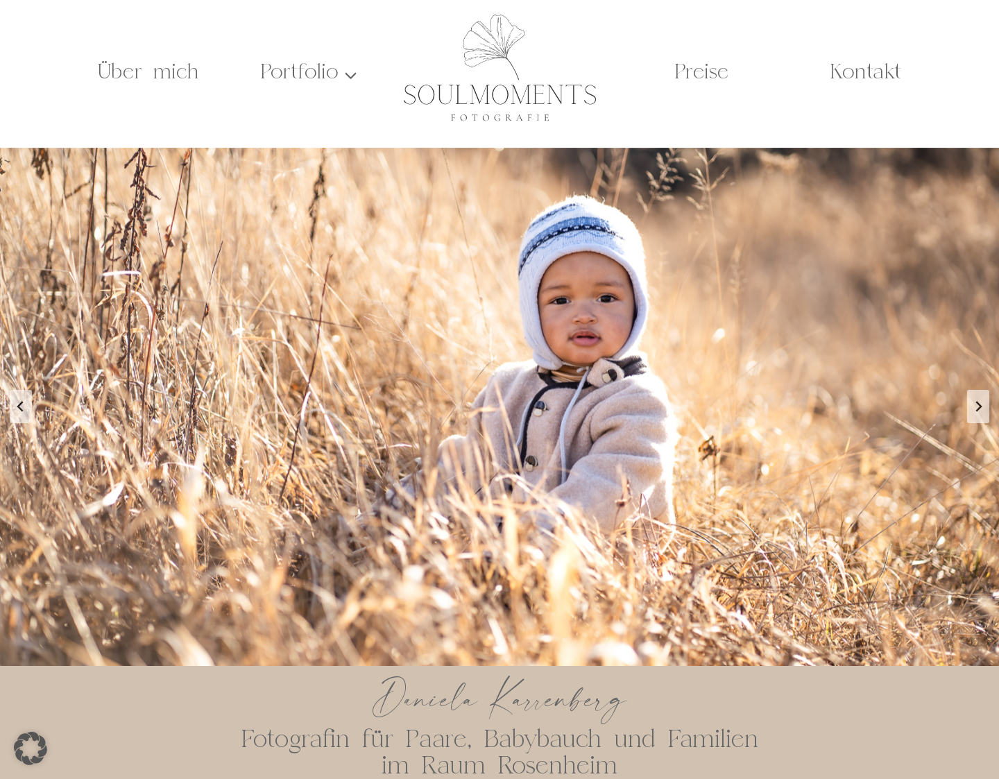 Aktuelle Website-Vorschau von Soulmoments Fotografie