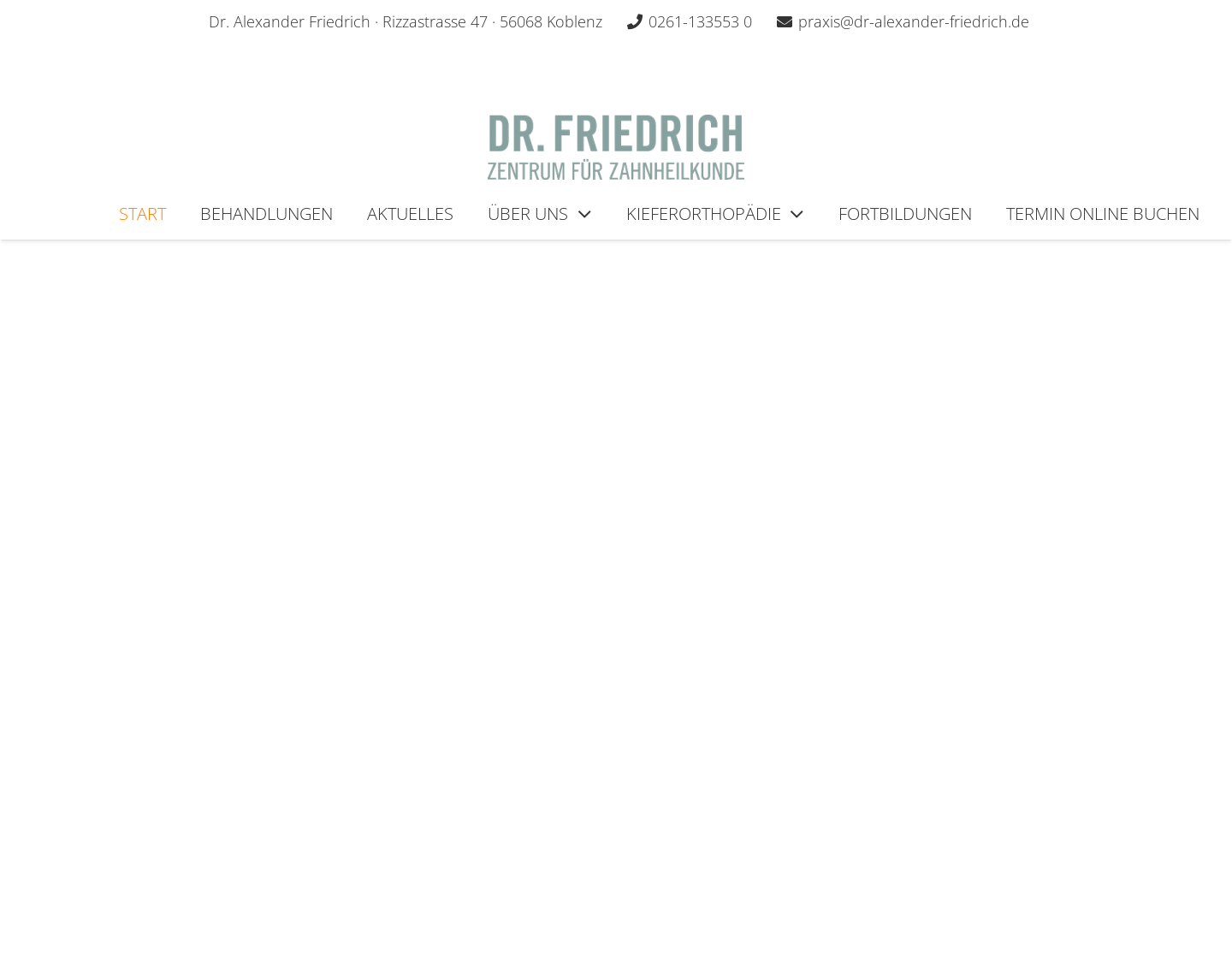 Aktuelle Website-Vorschau von Dr. Alexander Friedrich