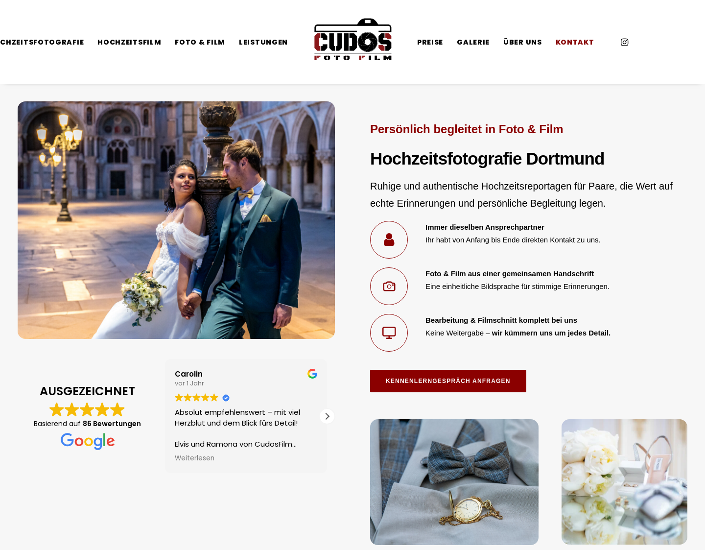 Aktuelle Website-Vorschau von Cudos