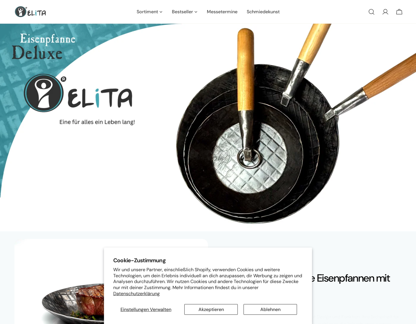 Aktuelle Website-Vorschau von Elita Eisenpfanne