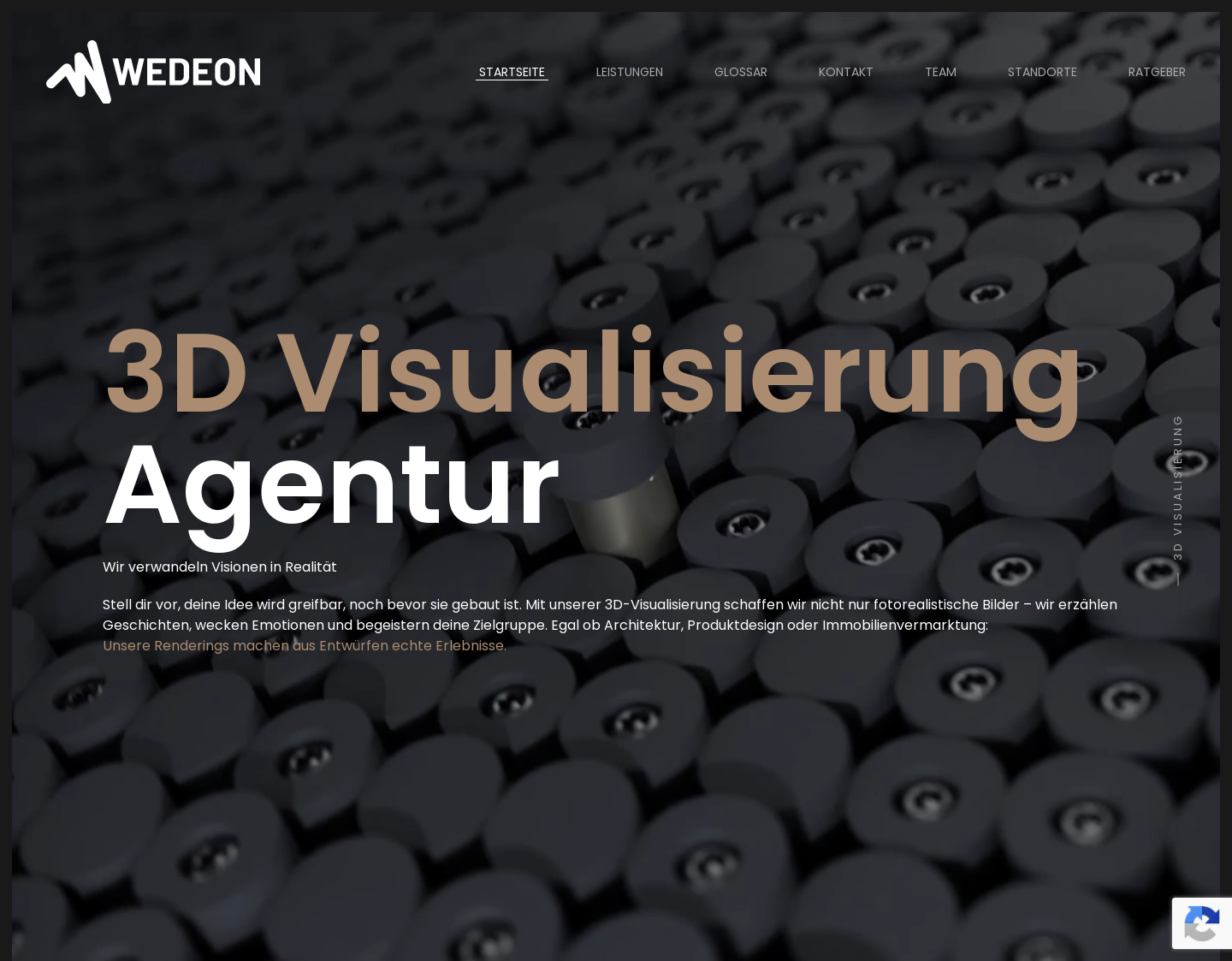 Aktuelle Website-Vorschau von 3D Visualisierung