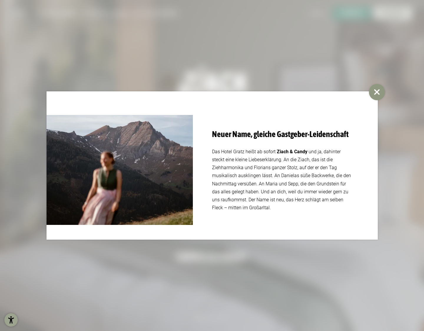 Aktuelle Website-Vorschau von 4* Hotel Gratz in Großarl, Österreich