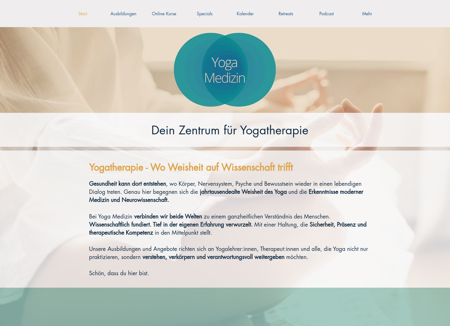 Aktuelle Website-Vorschau von Yoga Medizin Konstanz