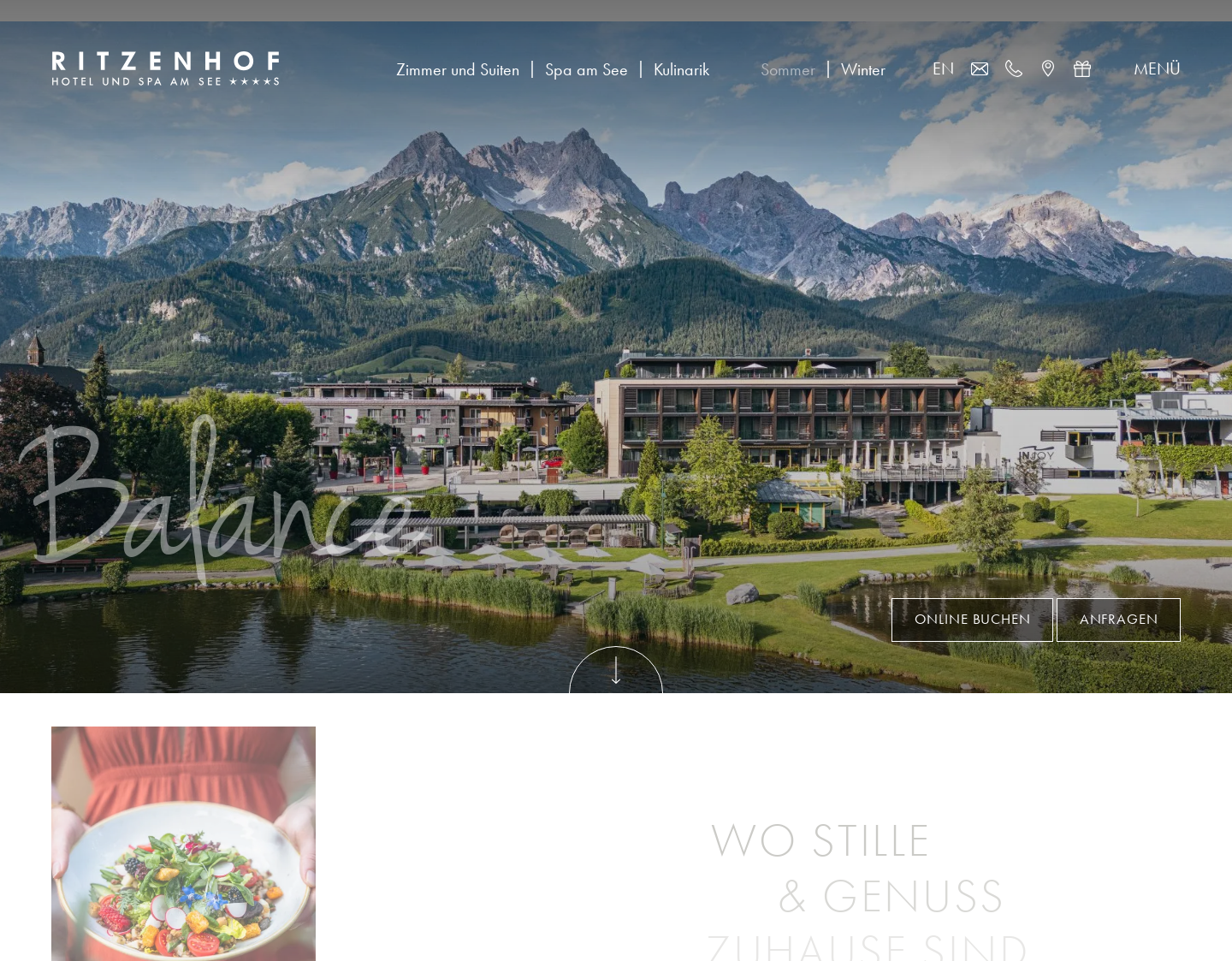 Aktuelle Website-Vorschau von Hotel Ritzenhof