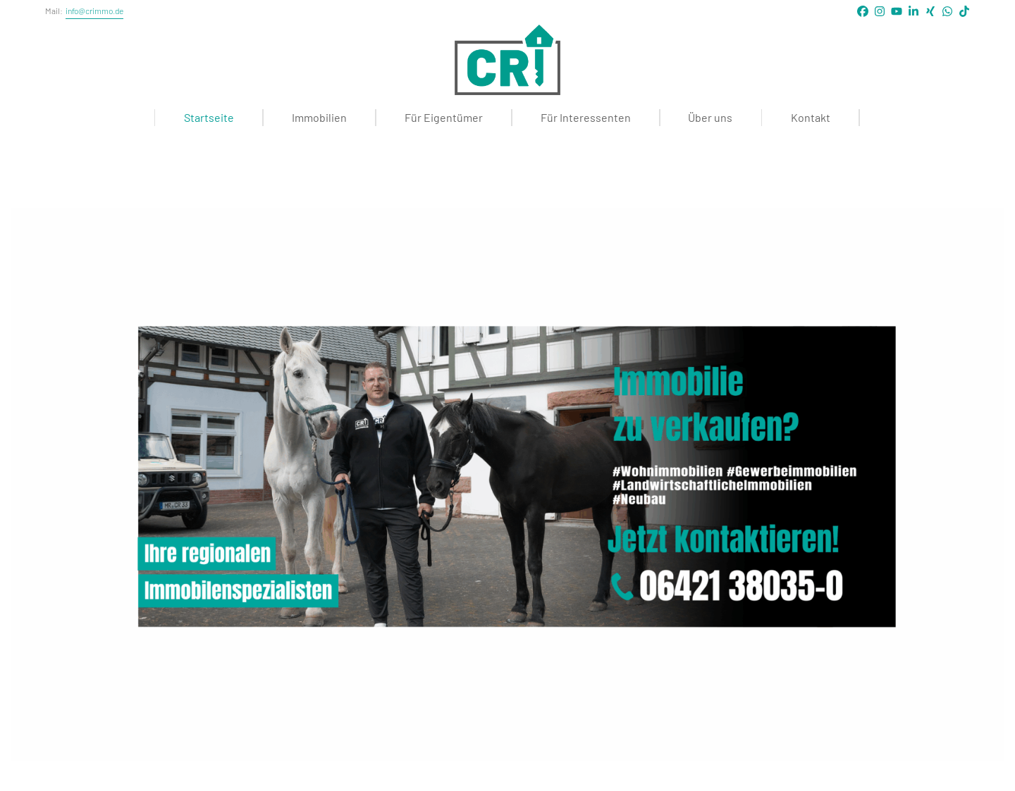Aktuelle Website-Vorschau von CR Immobilien Marburg