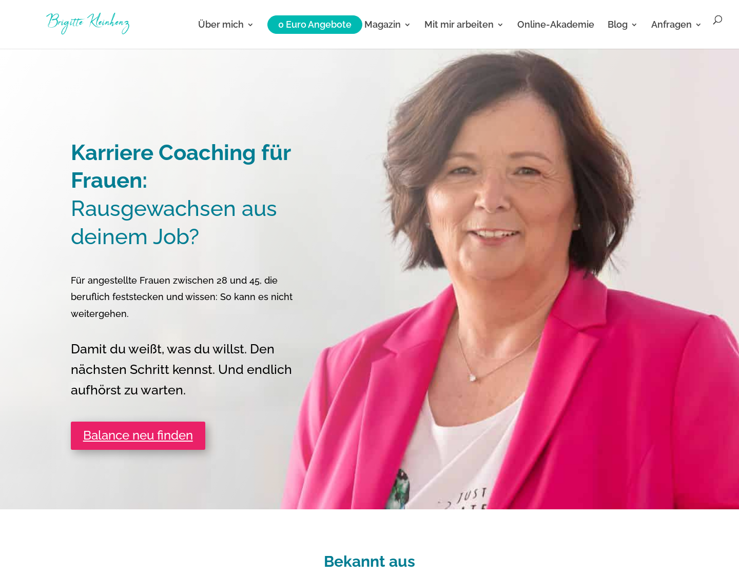 Aktuelle Website-Vorschau von Berufliche Neuorientierung