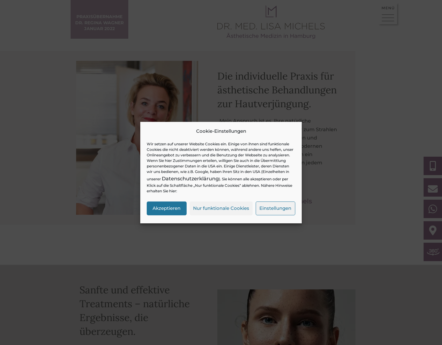 Aktuelle Website-Vorschau von Dr. Lisa Michels