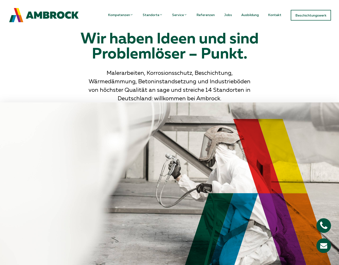 Aktuelle Website-Vorschau von Ambrock GmbH