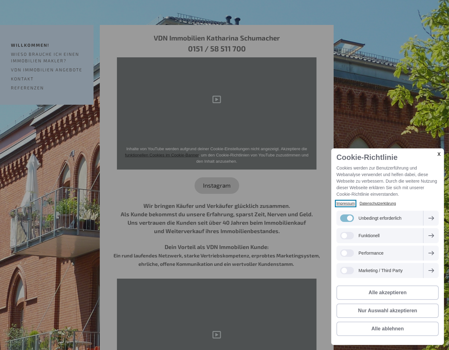 Aktuelle Website-Vorschau von Zinshäuser