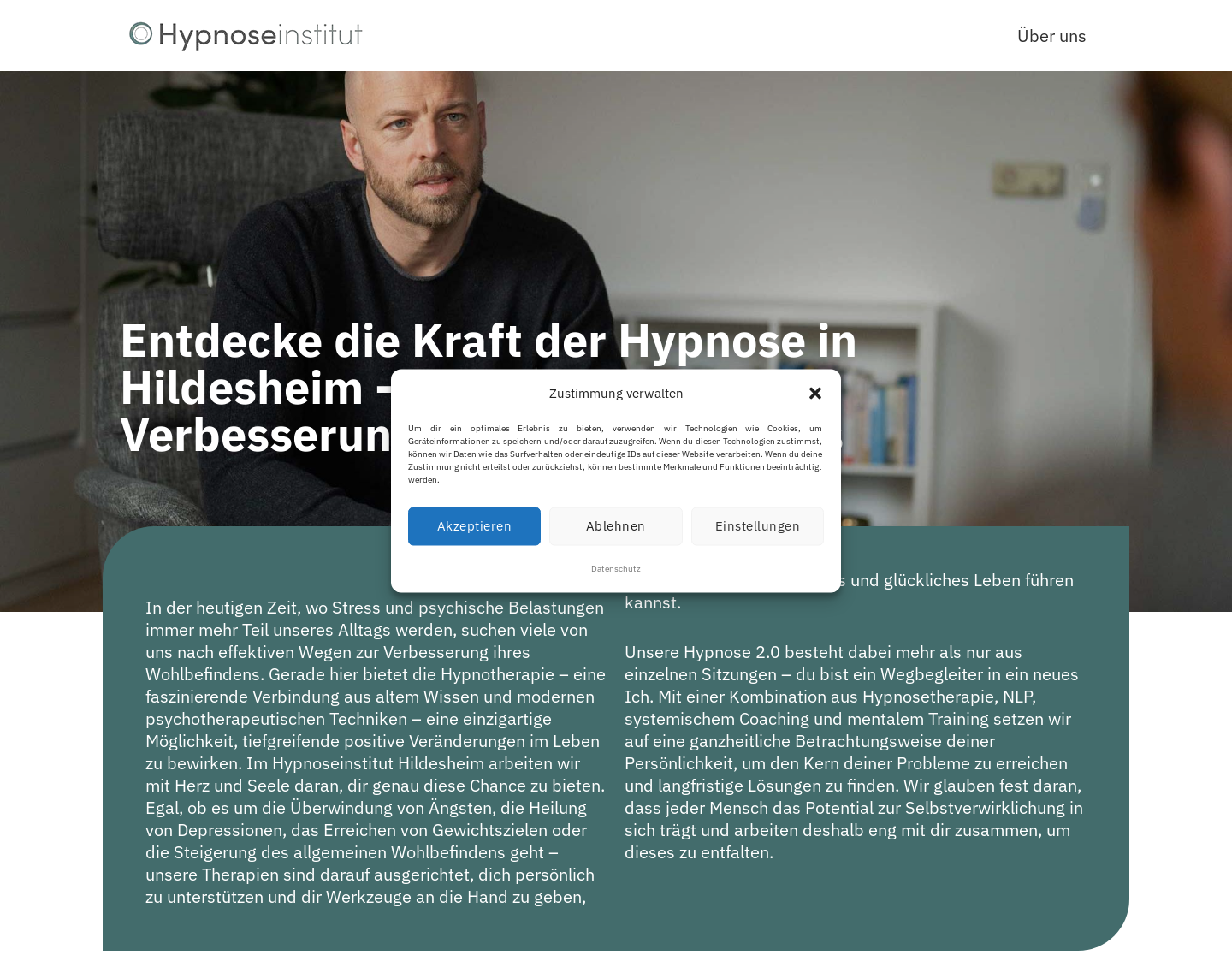 Aktuelle Website-Vorschau von Hypnose Hildesheim