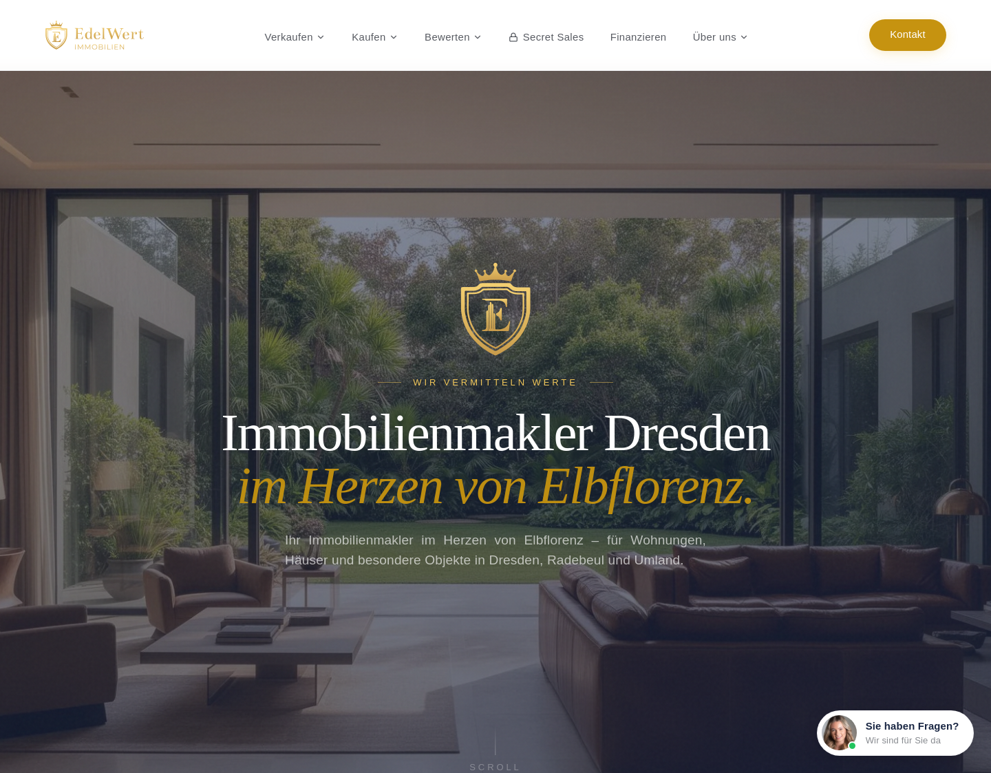 Aktuelle Website-Vorschau von EdelWert Immobilien GmbH