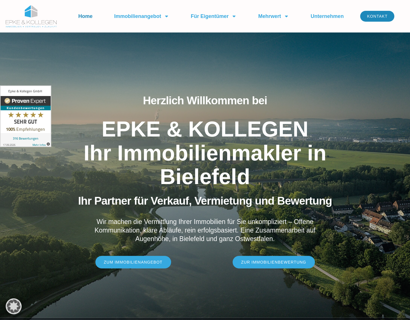 Aktuelle Website-Vorschau von EPKE & KOLLEGEN GmbH | Bielefeld