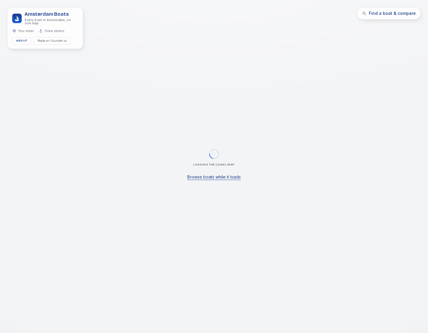 Aktuelle Website-Vorschau von Amsterdam Boats