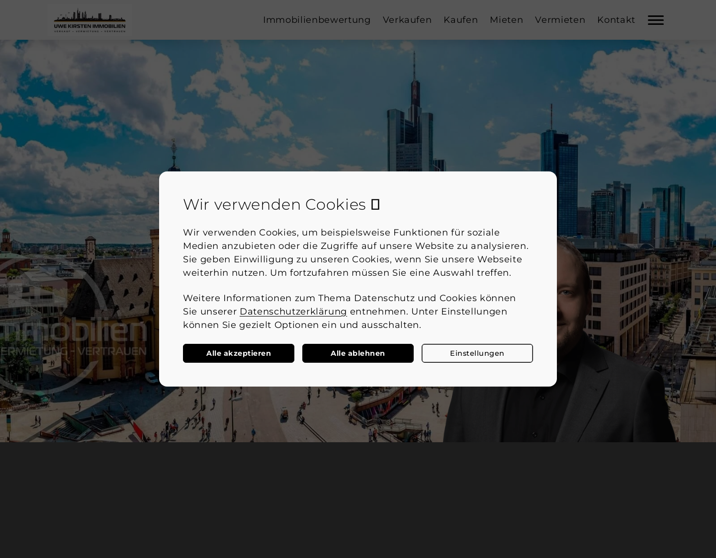Aktuelle Website-Vorschau von UK Immobilien - Immobilienmakler Frankfurt