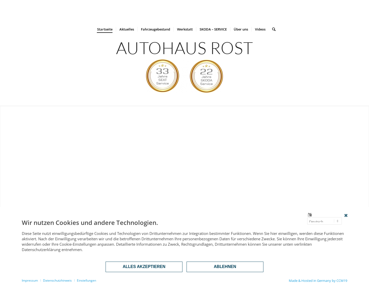 Aktuelle Website-Vorschau von Skoda Tuning - Autohaus Rost Neumünster