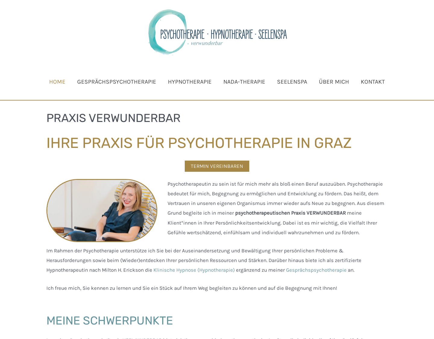 Aktuelle Website-Vorschau von Psychotherapie in Graz — Mag.a Stephanie Buchmüller-Hofer