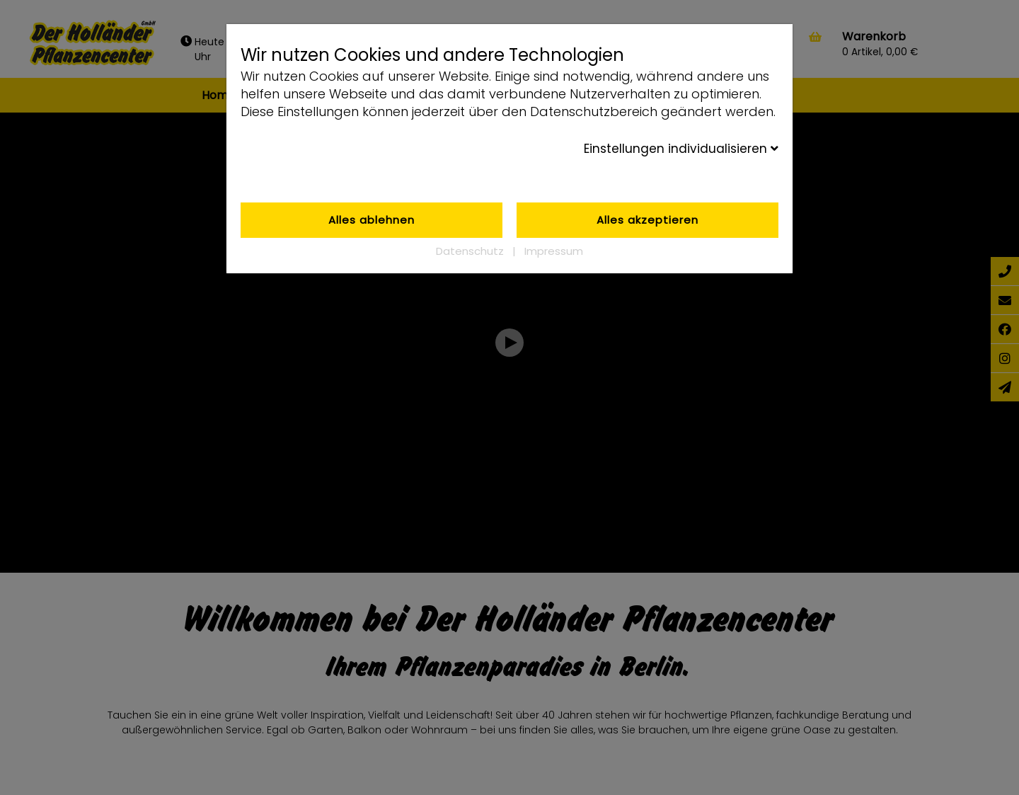 Aktuelle Website-Vorschau von Hier werden Ihre Pflanzenträume wahr !