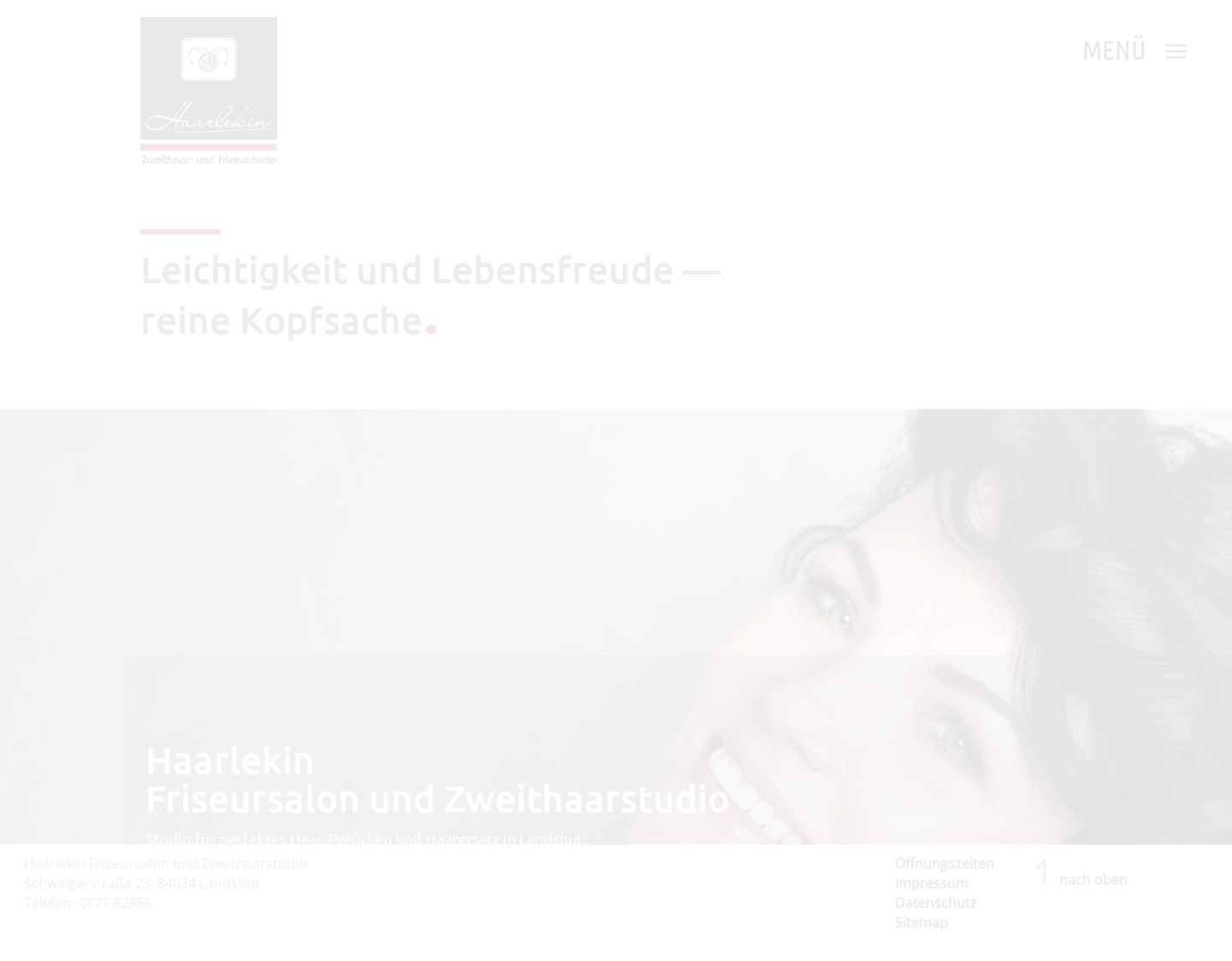 Aktuelle Website-Vorschau von Friseur - Perücke - Haarersatz - Haarlek