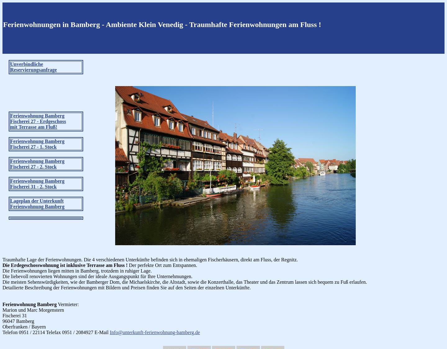 Aktuelle Website-Vorschau von Ferienwohnung Bamberg Ambiente