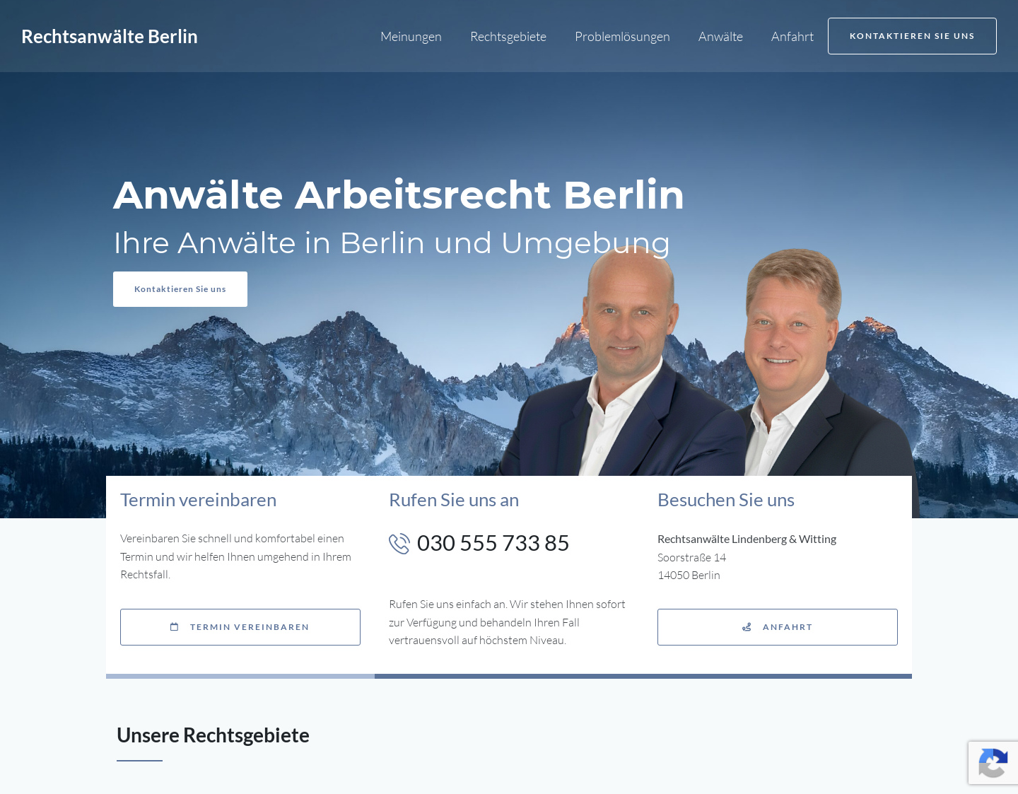 Aktuelle Website-Vorschau von Anwalt Arbeitsrecht Berlin