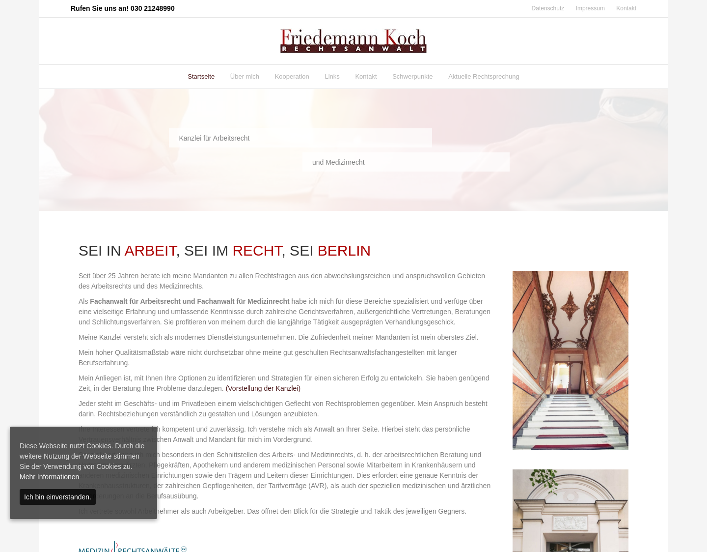 Aktuelle Website-Vorschau von FACHANWALT FÜR ARBEITSRECHT