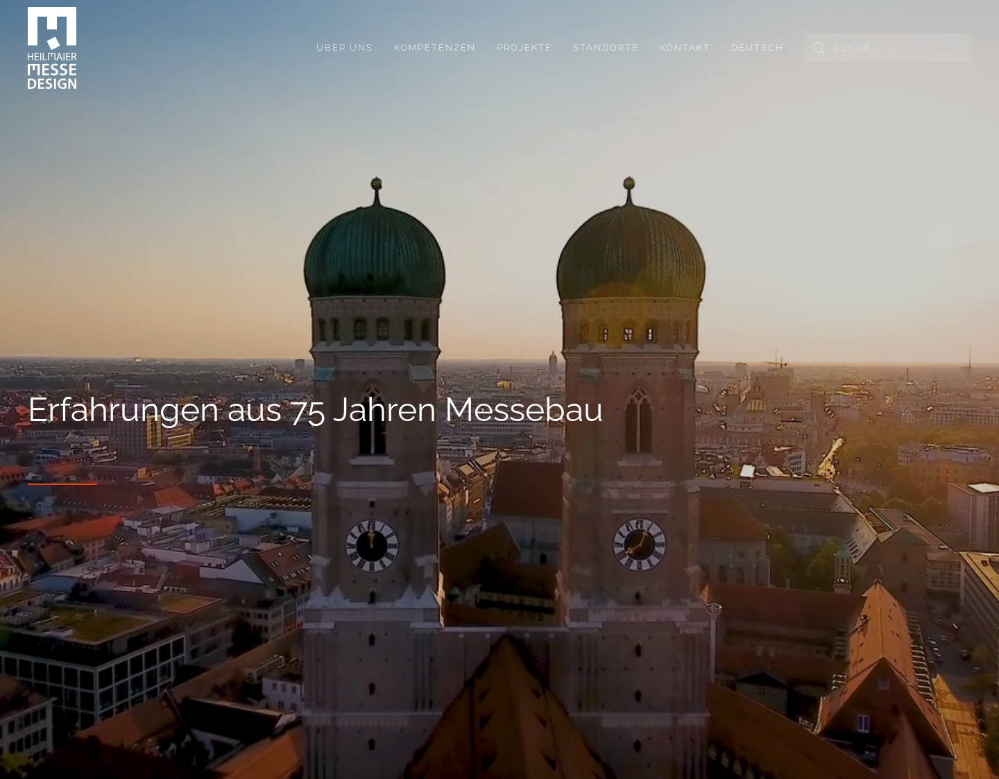 Aktuelle Website-Vorschau von Messebau für Unternehmen