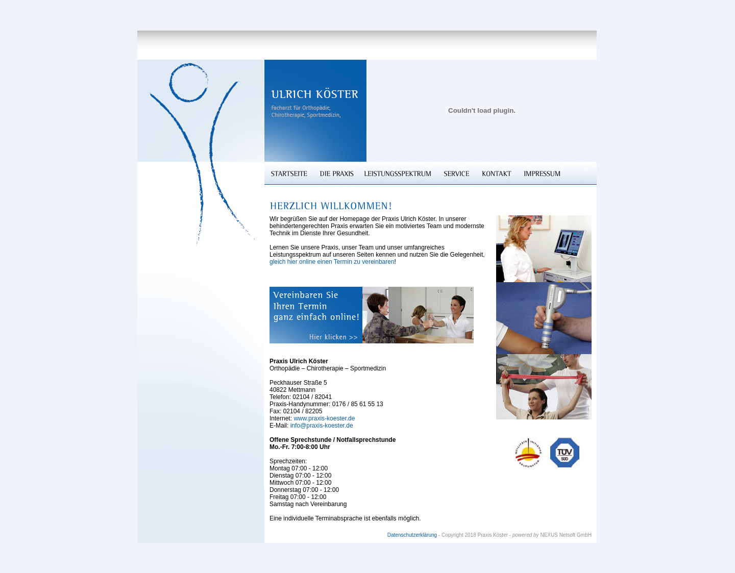 Aktuelle Website-Vorschau von Orthopädie – Chirotherapie – Sportmedizin / Ulrich
