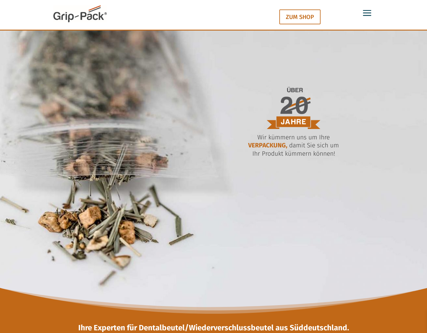 Aktuelle Website-Vorschau von Grip-Pack Verpackungsservice GmbH