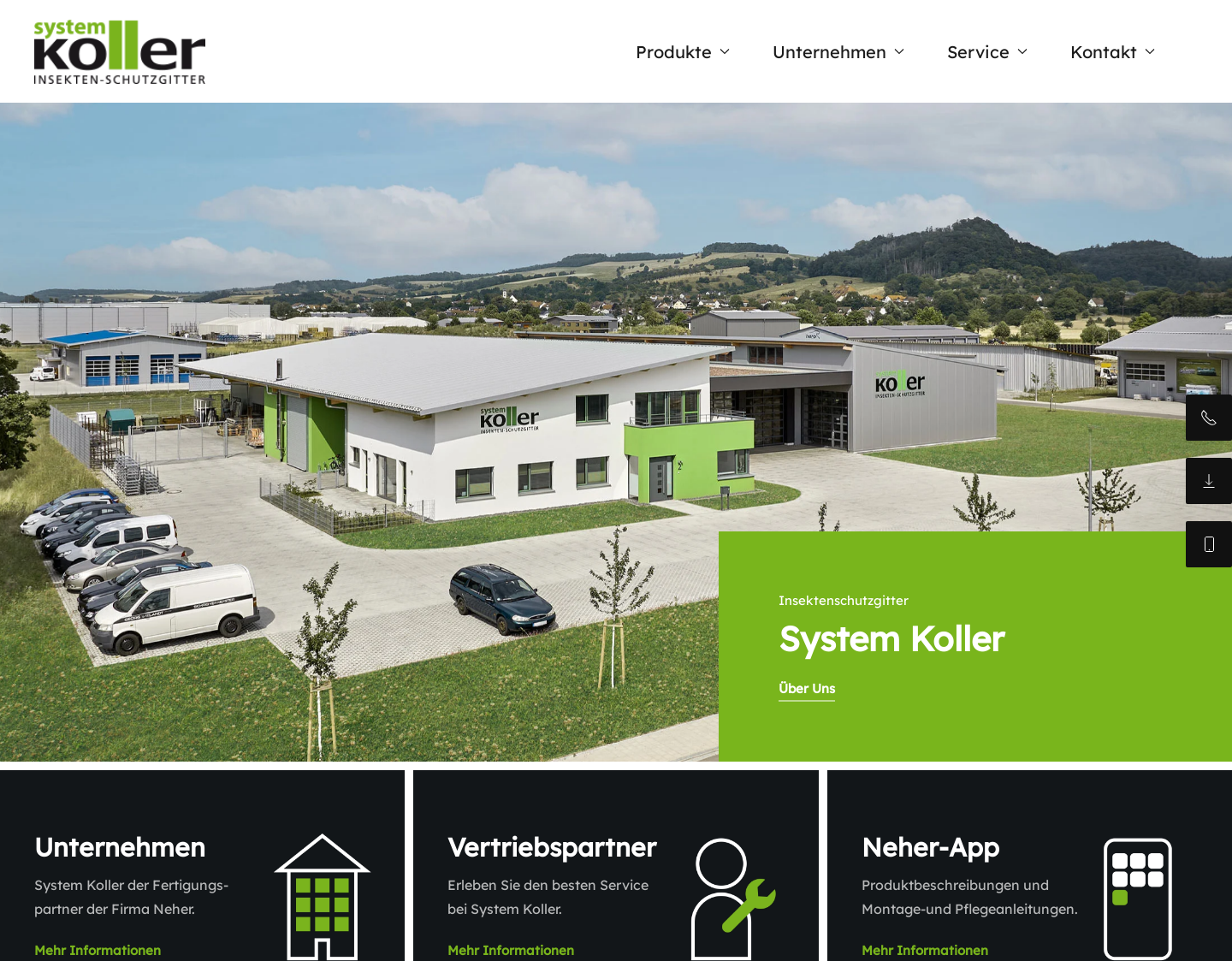 Aktuelle Website-Vorschau von Insektenschutz System Insektenschutz