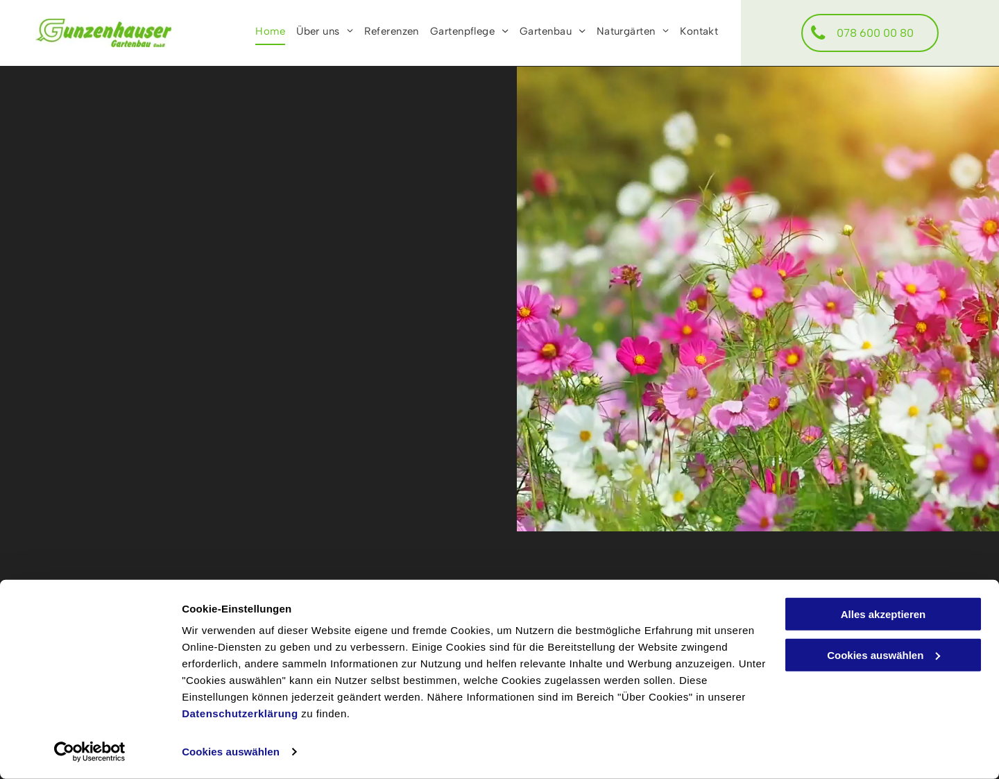 Aktuelle Website-Vorschau von .::Gunzenhauser Gartenbau Gelterkinden::