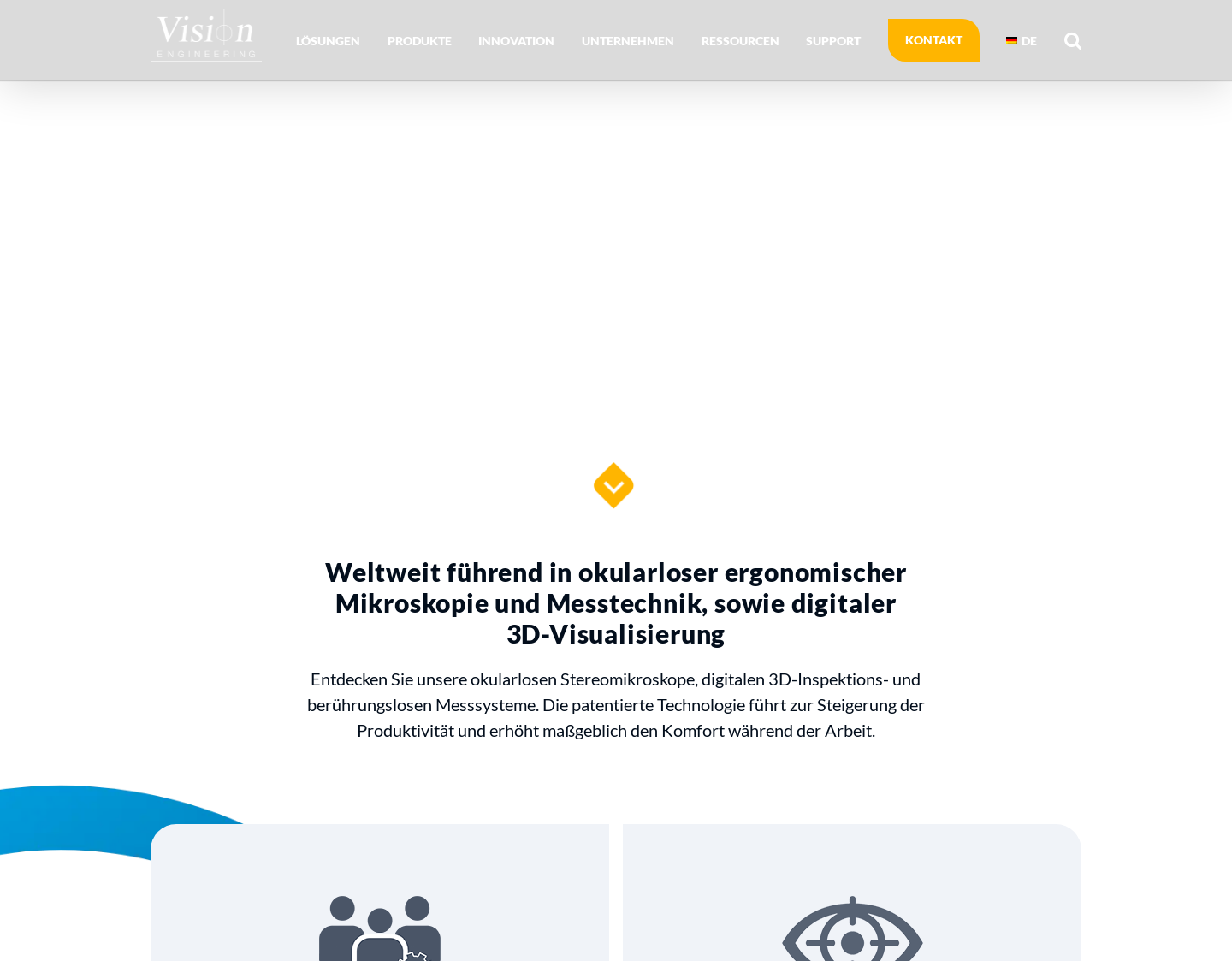 Aktuelle Website-Vorschau von Okularlose Inspektion Vision Engineering