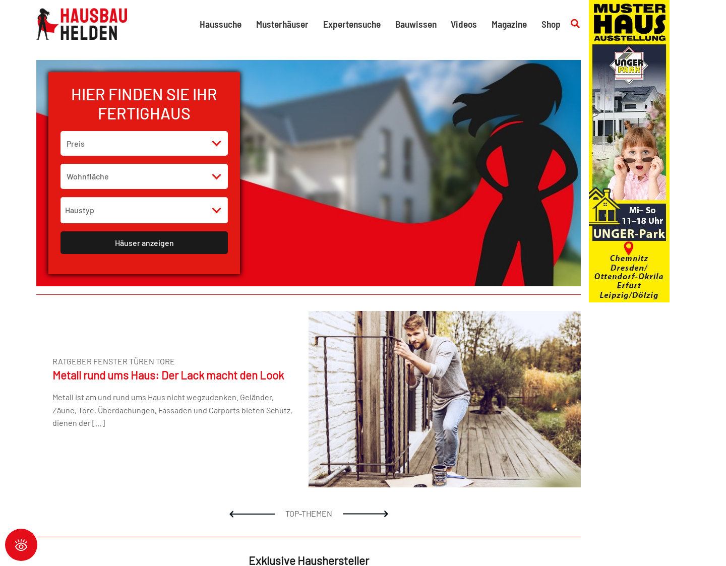 Aktuelle Website-Vorschau von Bautipps.de