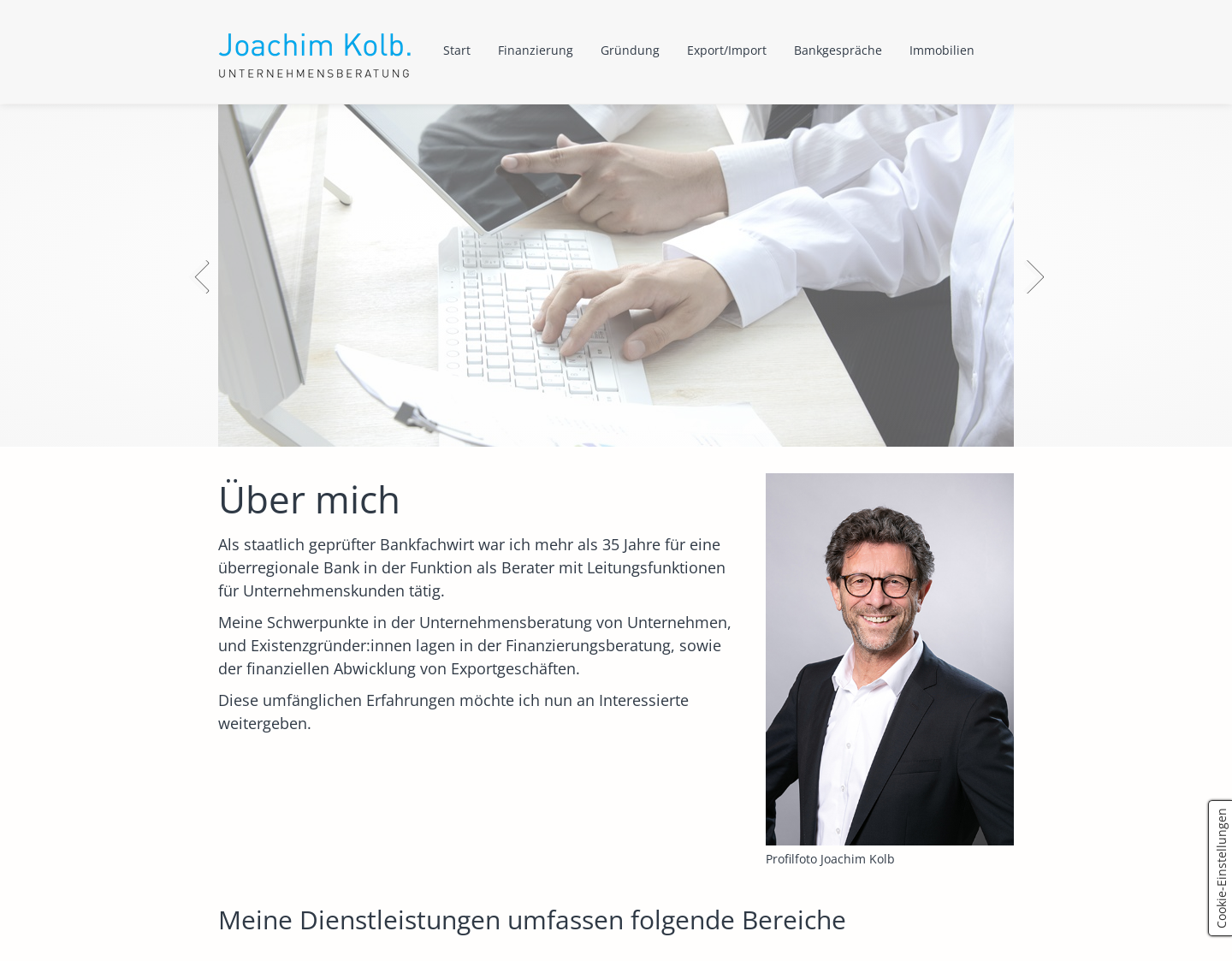 Aktuelle Website-Vorschau von Günter Kolb Unternehmensberatung