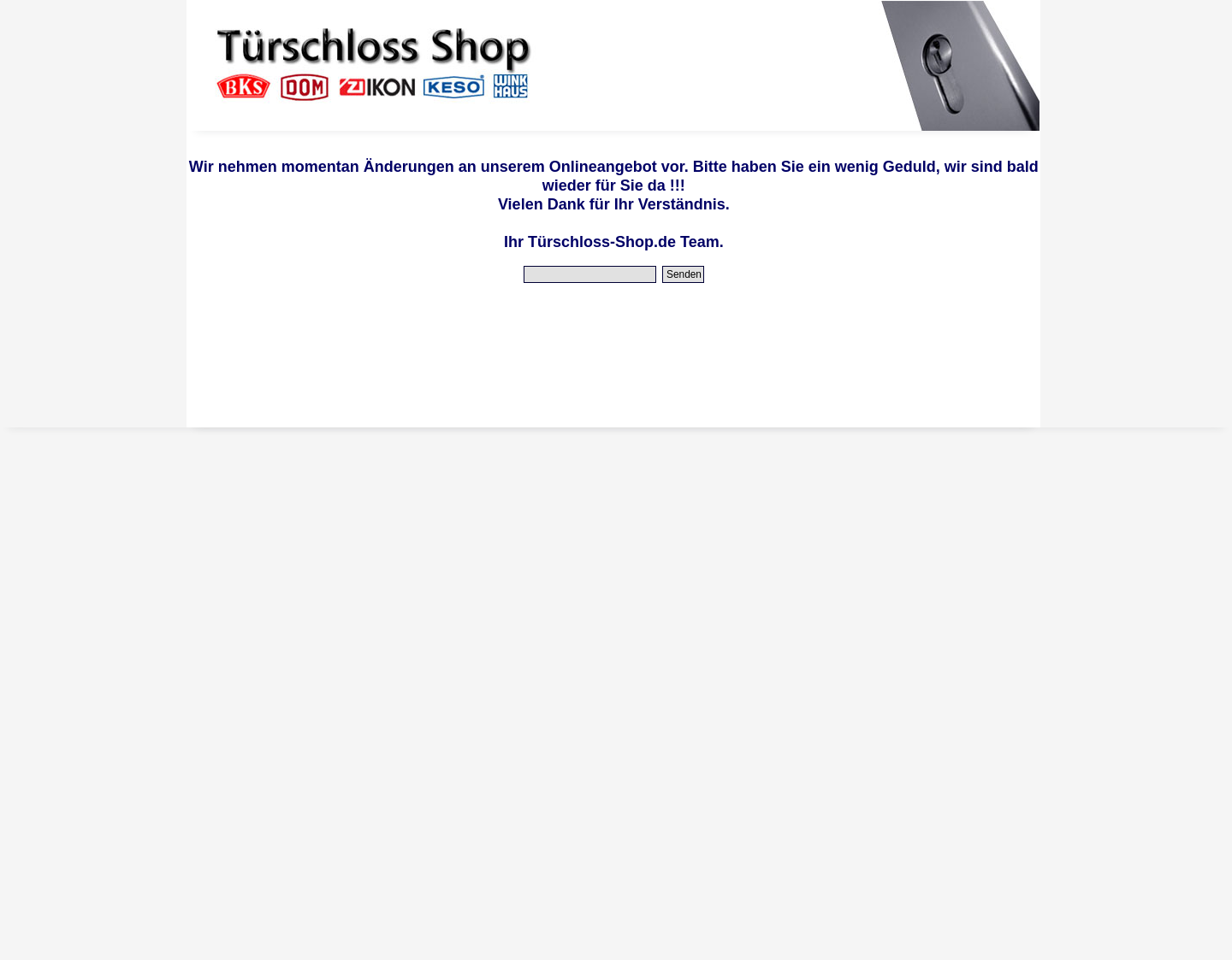 Aktuelle Website-Vorschau von Türschloss-Shop.de