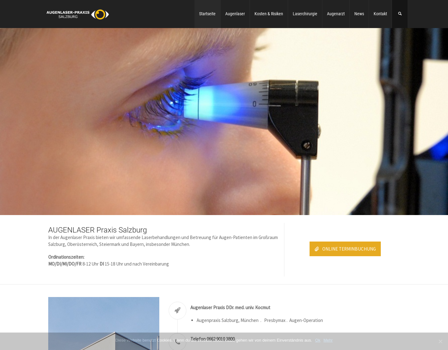 Aktuelle Website-Vorschau von Augenlaser  Salzburg
