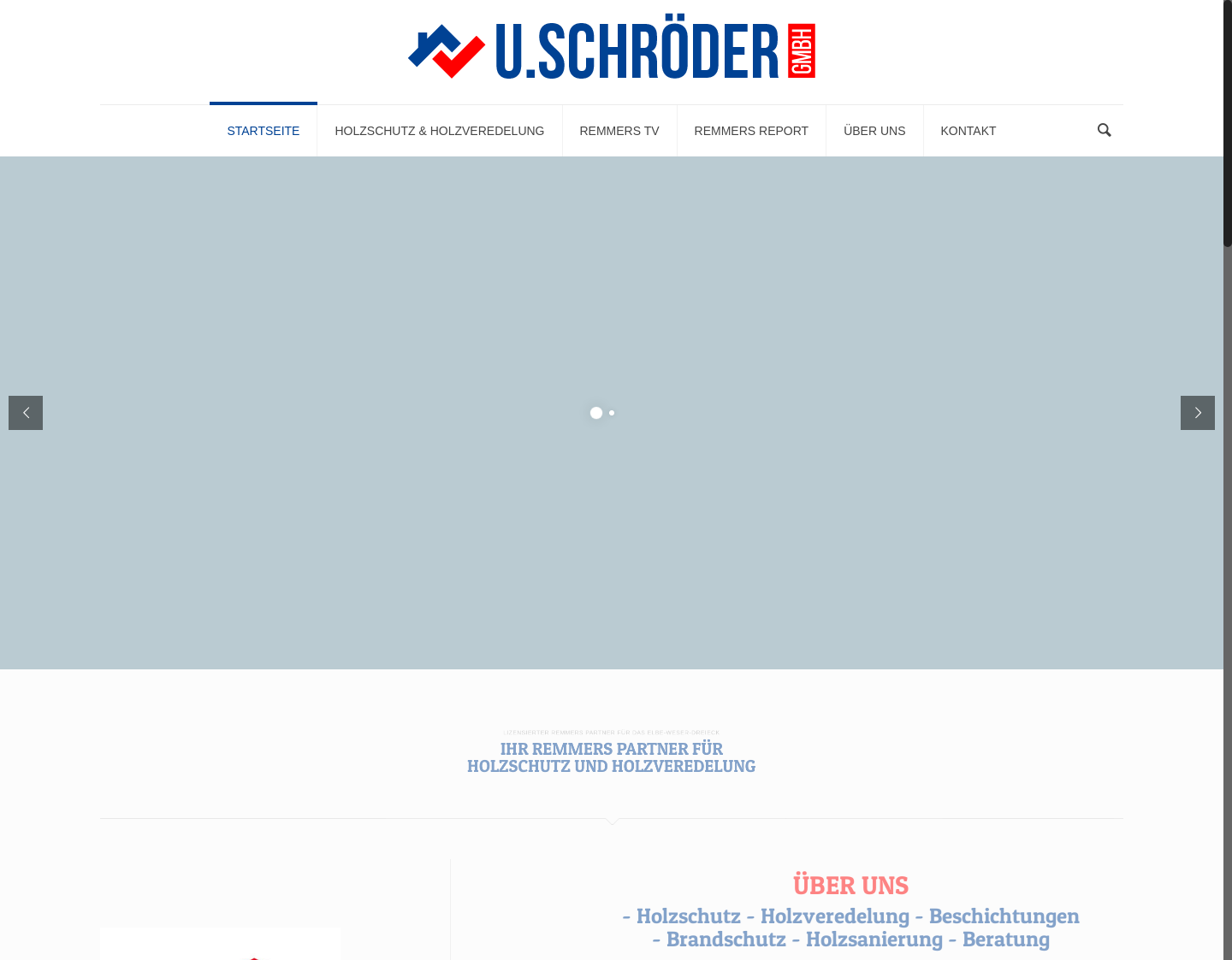 Aktuelle Website-Vorschau von U.Schröder GmbH