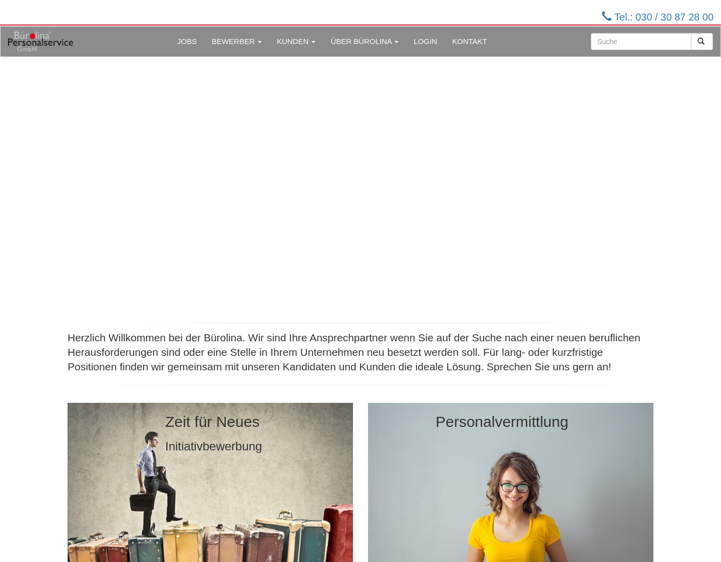 Aktuelle Website-Vorschau von Bürolina Personalservice GmbH