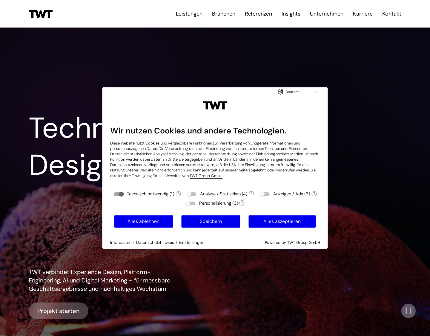 Aktuelle Website-Vorschau von OEVERMANN Networks GmbH