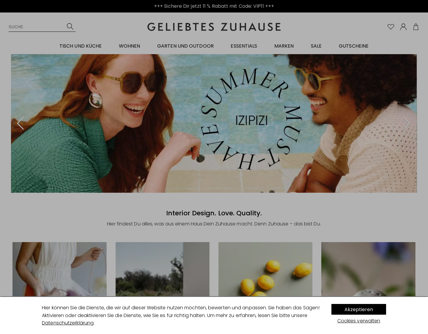 Aktuelle Website-Vorschau von Badezimmer Accessoires