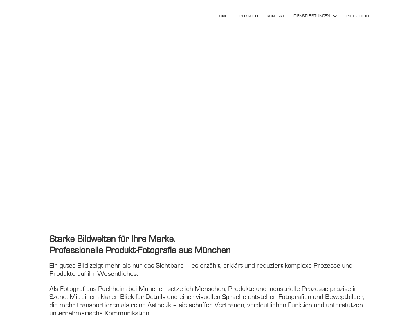 Aktuelle Website-Vorschau von Fotodesign und Produktfotografie München