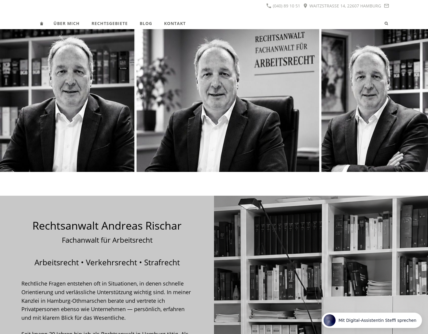 Aktuelle Website-Vorschau von Nowack & Rischar Rechtsanwälte