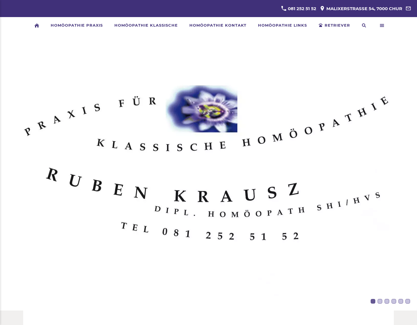 Aktuelle Website-Vorschau von Praxis für Klassische Homöopathie