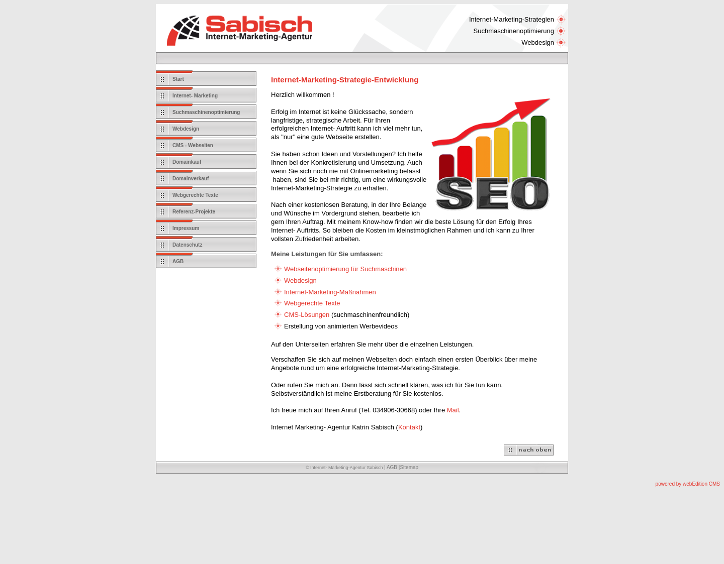 Aktuelle Website-Vorschau von Effektives Internet-Marketing