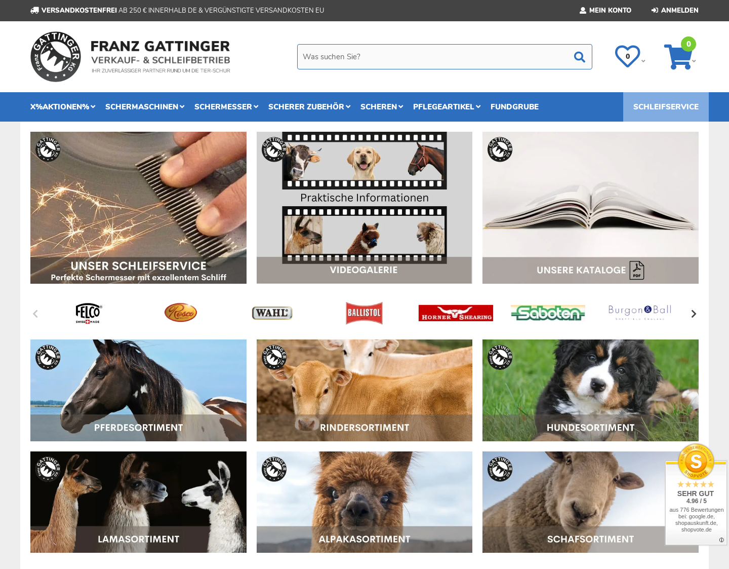 Aktuelle Website-Vorschau von Franz Gattinger KG - Ihr Schleifbetrieb