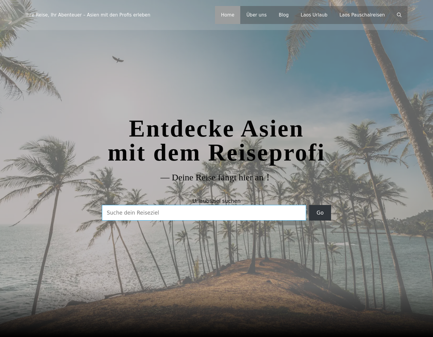 Aktuelle Website-Vorschau von Asien Reiseprofi