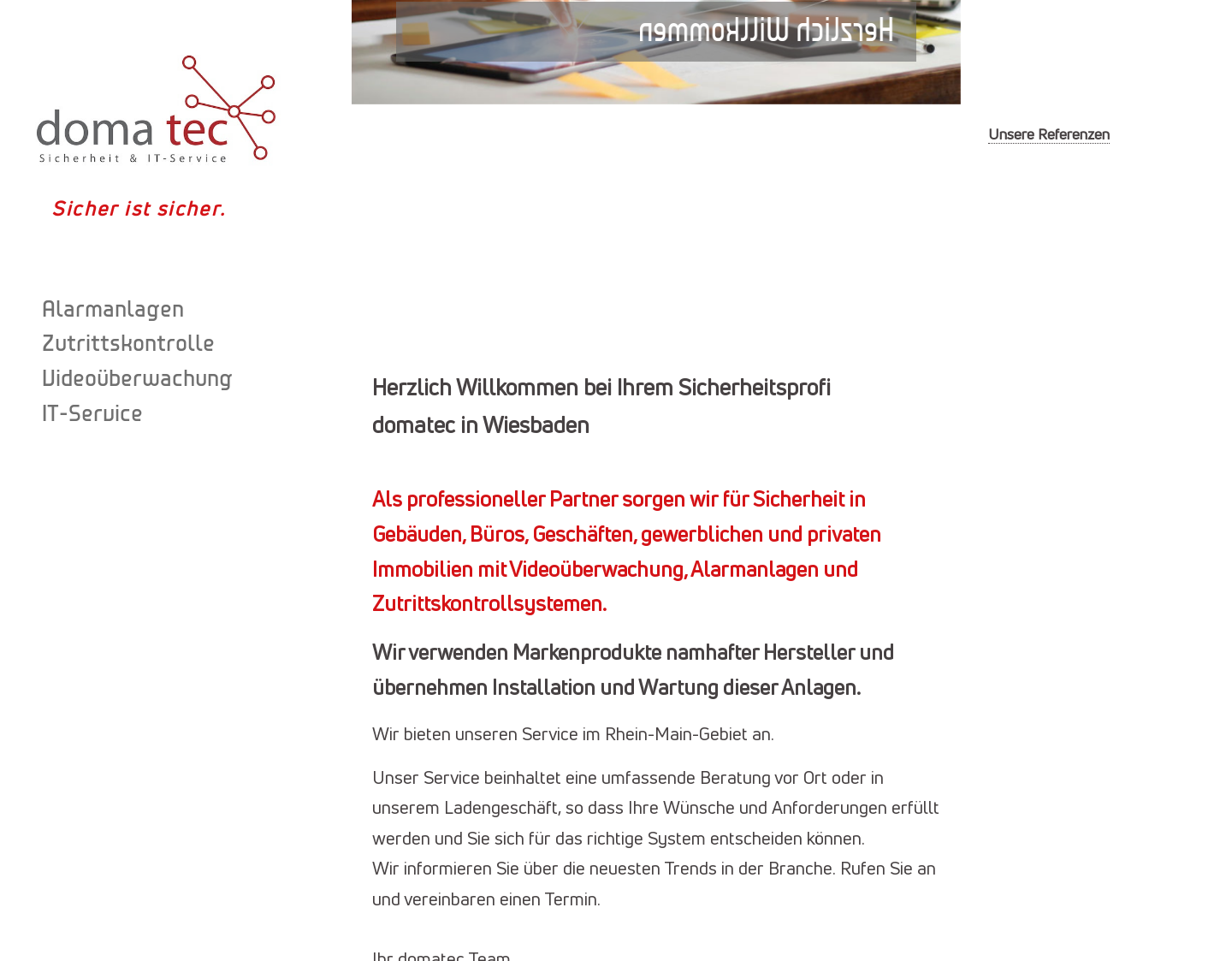 Aktuelle Website-Vorschau von domatec IT-Netzwerke & Telekommunikation