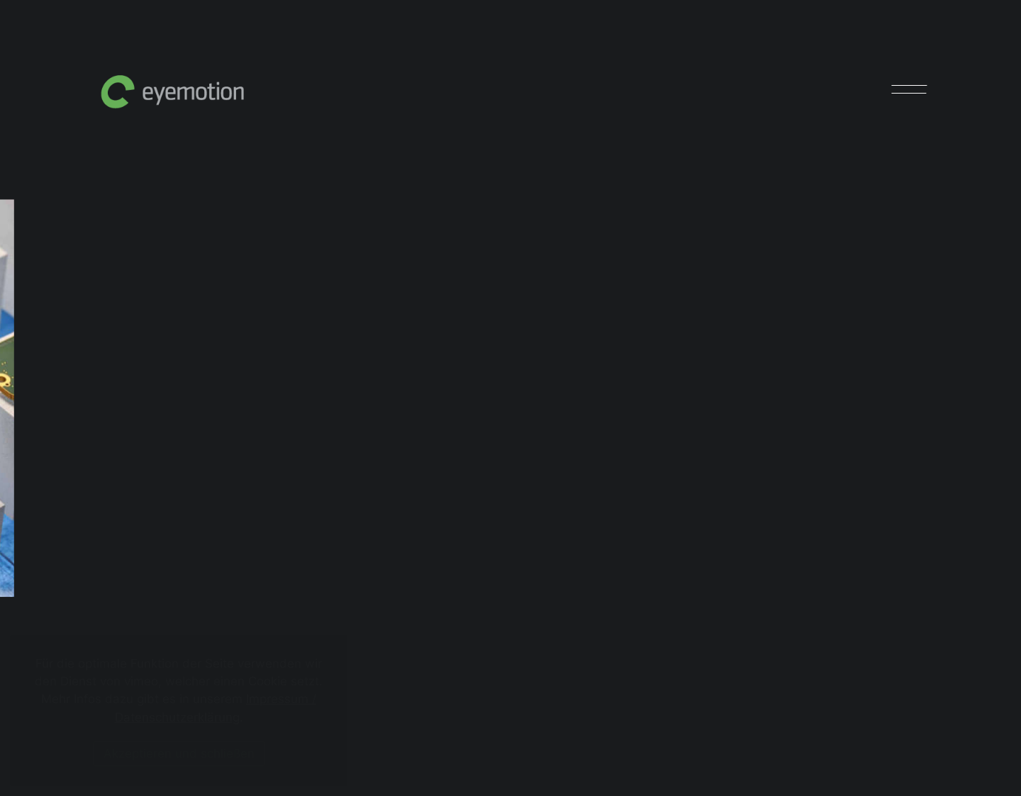 Aktuelle Website-Vorschau von eyemotion