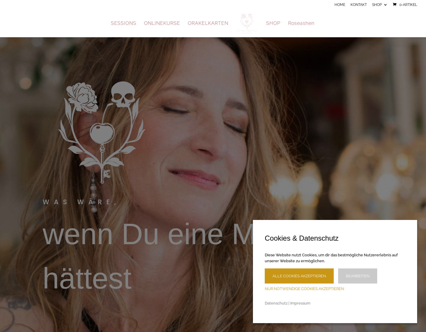 Aktuelle Website-Vorschau von Designkonzepte von Sitara
