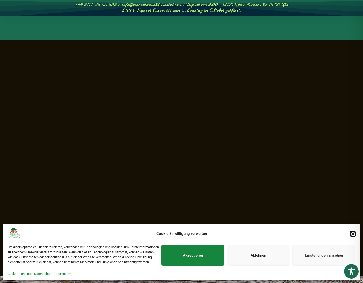 Aktuelle Website-Vorschau von Freizeitpark Märchenwald im Isartal GmbH